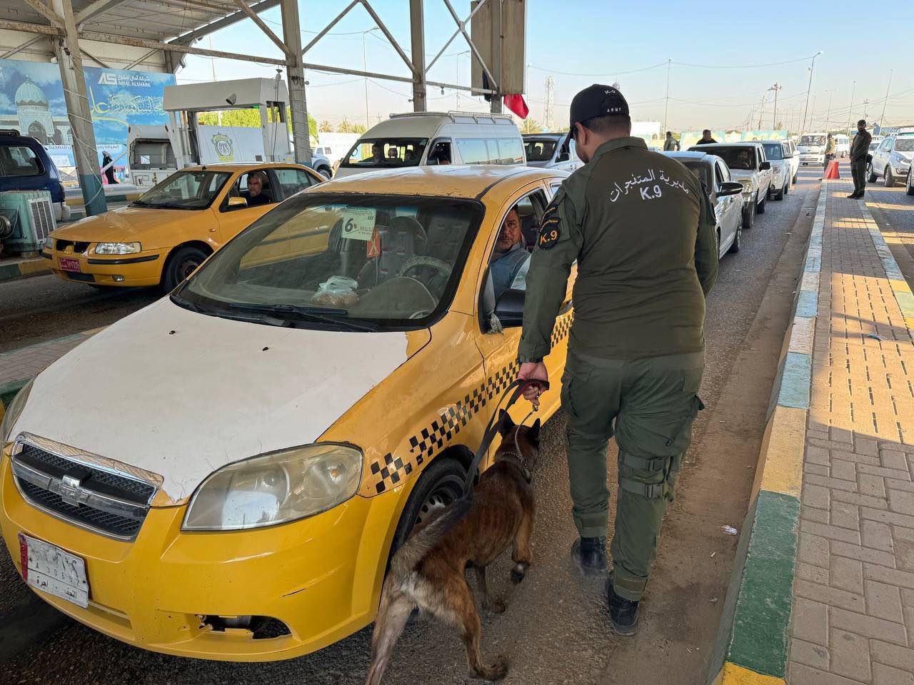 مديرية المتفجرات بالحشد تواصل نشر مفارز الـk9 لتأمين زيارة استشهاد الرسول (ص) في النجف الأشرف